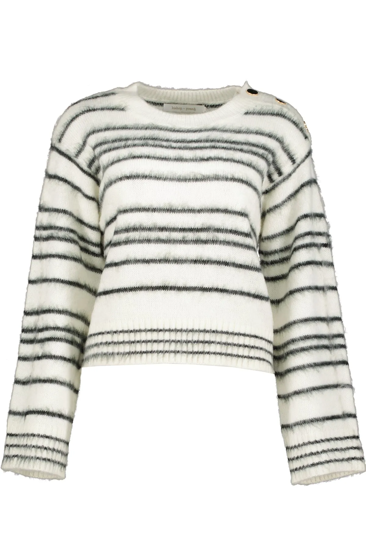 Noelle Stripe Fuzzy Sweater