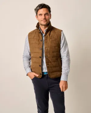 Pickens Quilted Faux Suede Vest