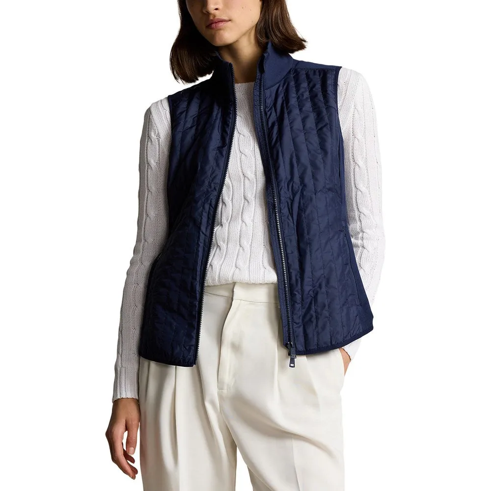 RLX Ralph Lauren Women's Cool Wool Hybrid Performance Vest - Refined Navy