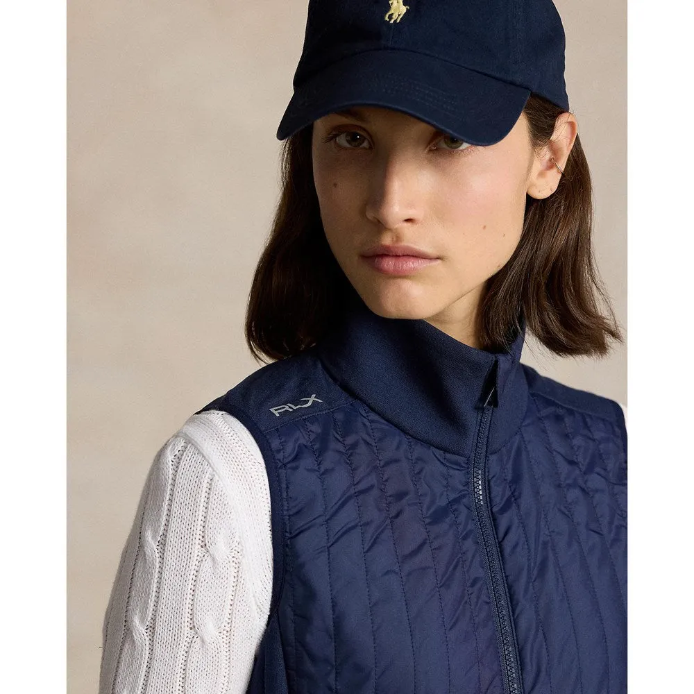 RLX Ralph Lauren Women's Cool Wool Hybrid Performance Vest - Refined Navy