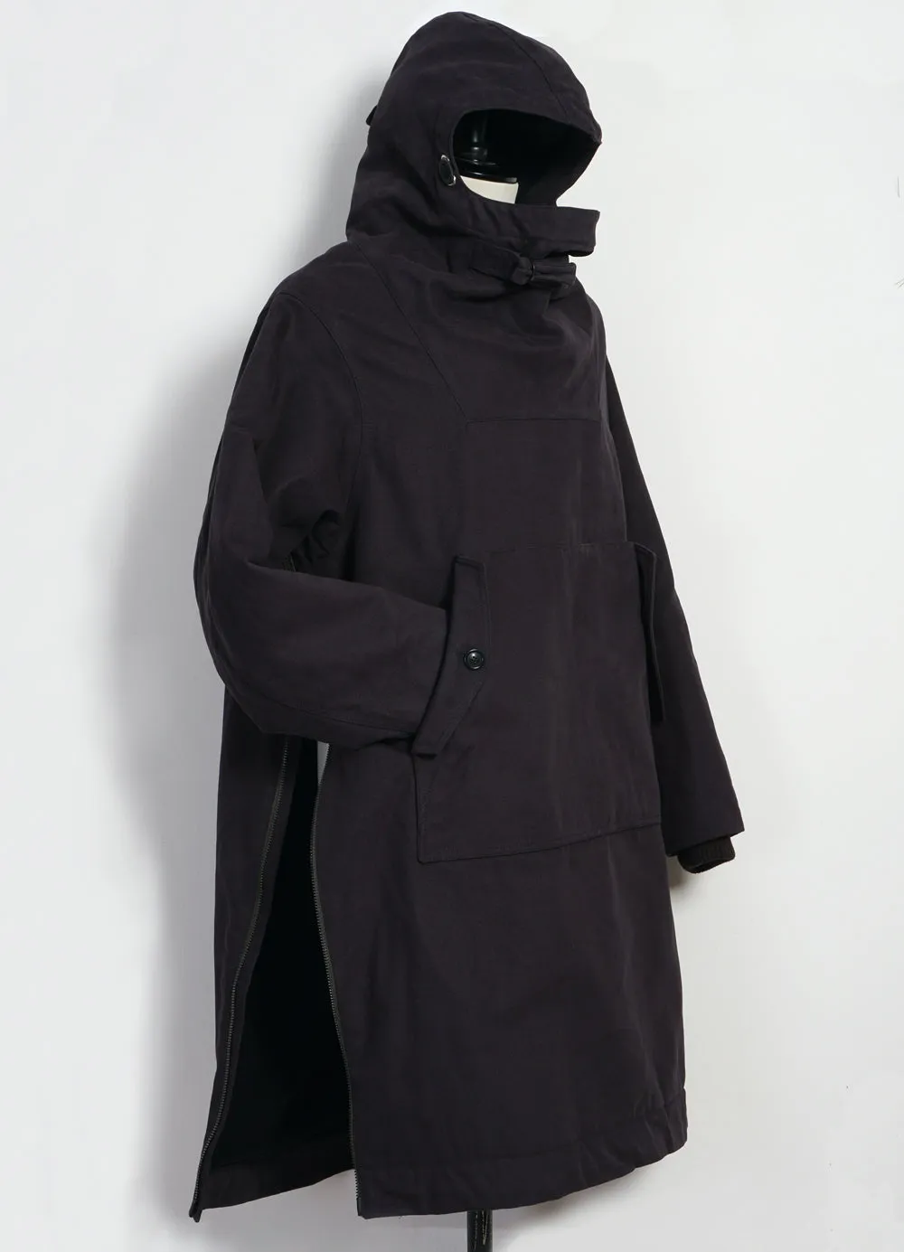 ROALD | Long Double Zipper Anorak | Dark Navy