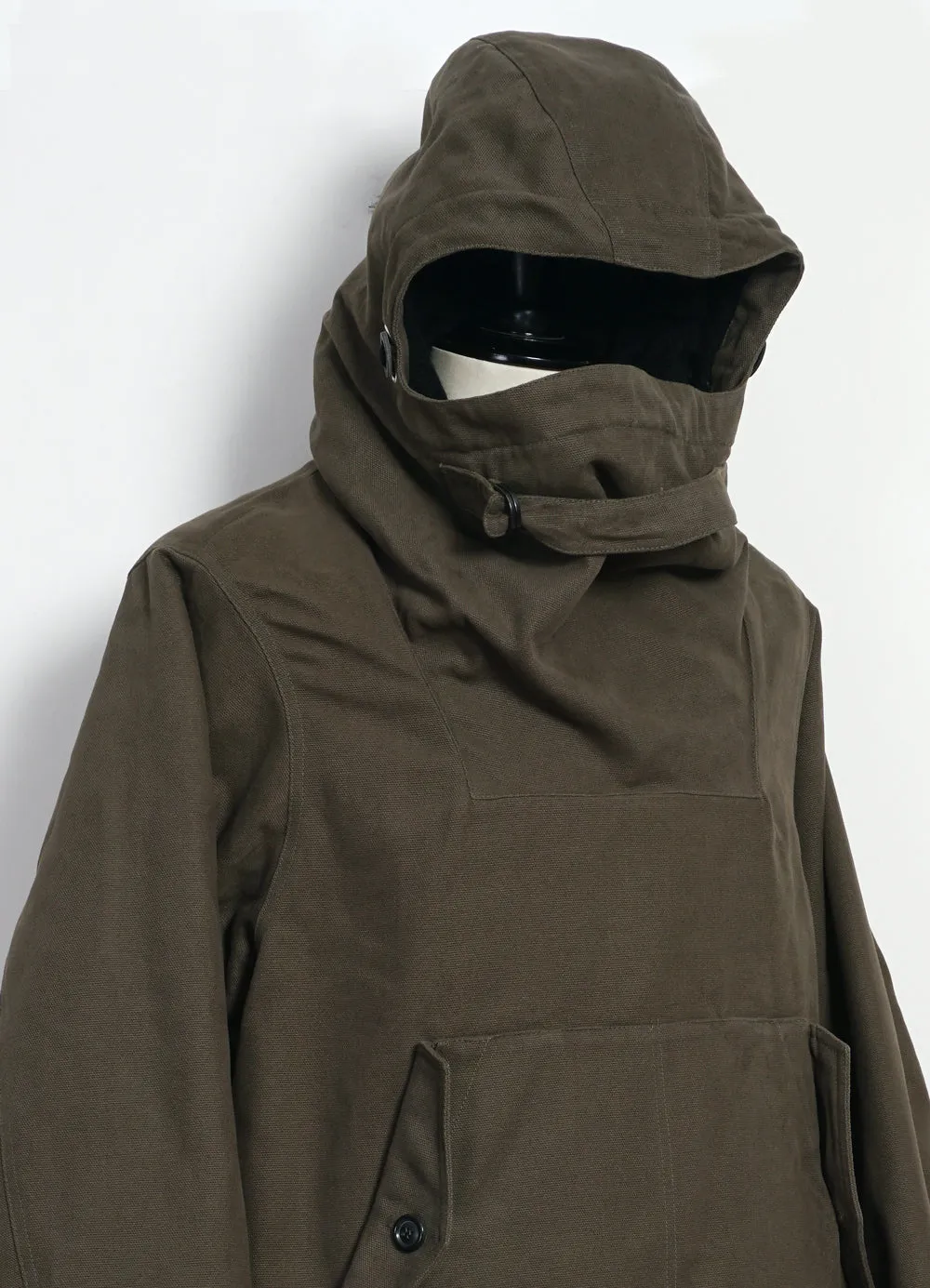 ROALD | Long Double Zipper Anorak | Olive