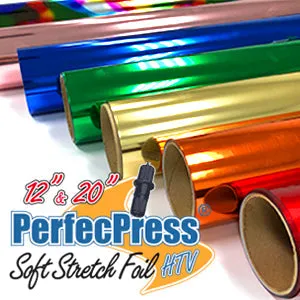 SALE!  $1.50 per 12"x20" sheet.... PerfecPress Soft Stretch Foil Sheets