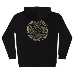 Santa Cruz Dressen Rose Solo Mens Hoodie - BLACK