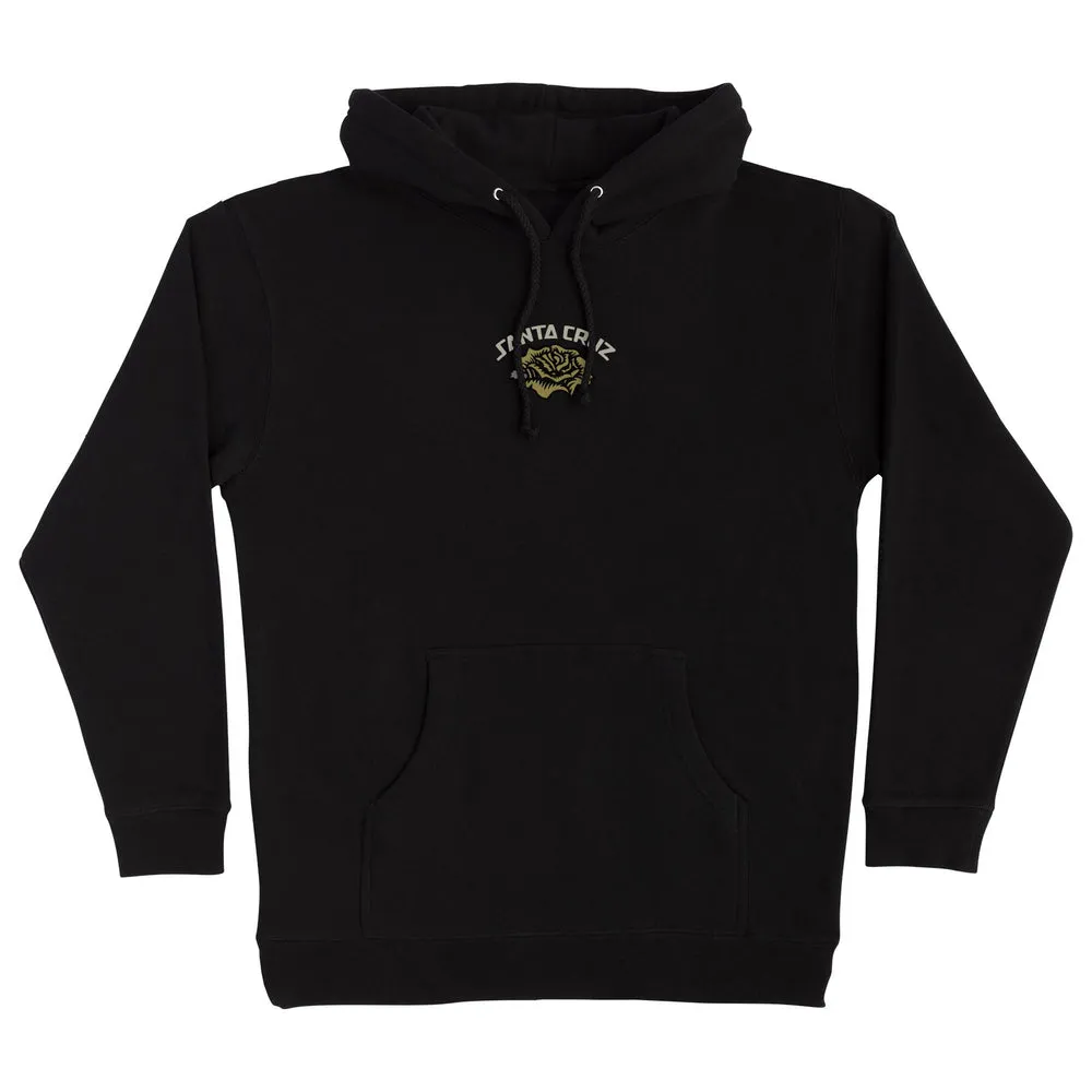 Santa Cruz Dressen Rose Solo Mens Hoodie - BLACK