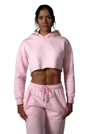 Series 1 Cropped Hoodie - Baby Pink