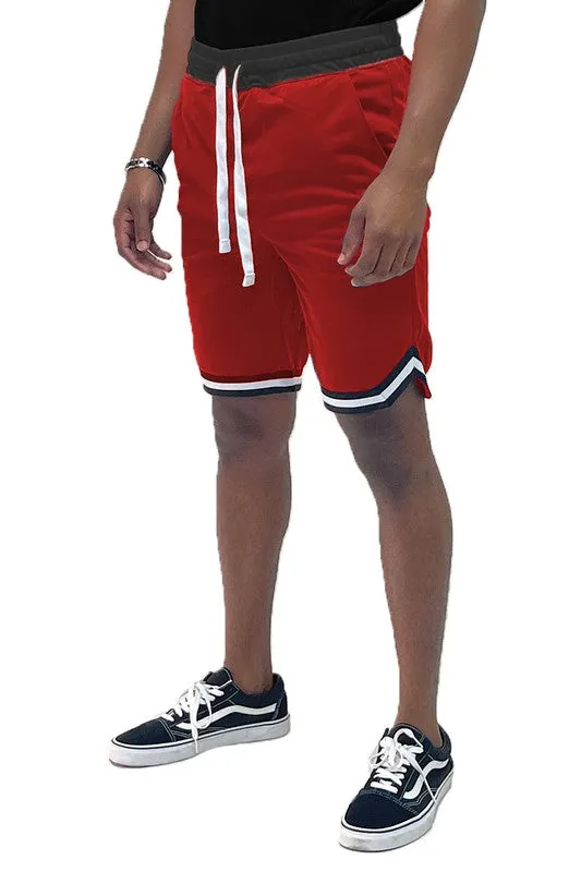 Solid Athletic Basketball Sports Shorts Chevron Trim