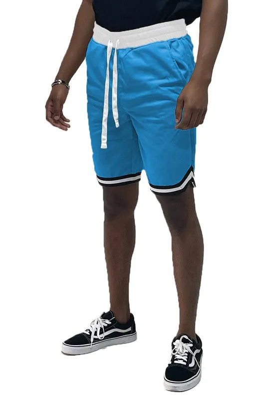 Solid Athletic Basketball Sports Shorts Chevron Trim