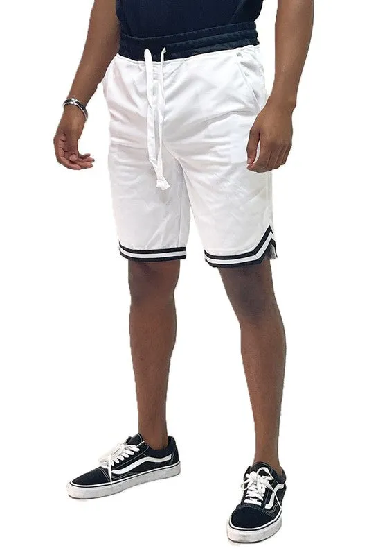 Solid Athletic Basketball Sports Shorts Chevron Trim