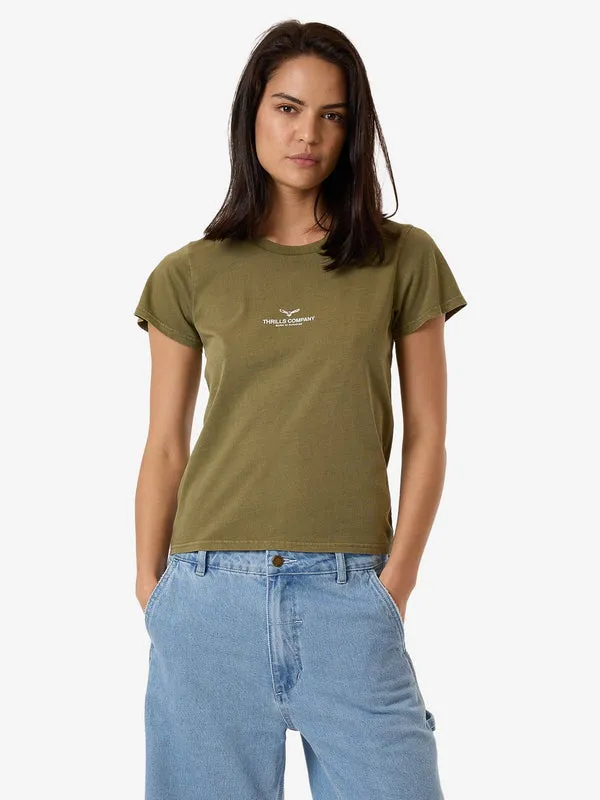 THRILLS Emblem Of Strength Everyday Tee - OLIVE