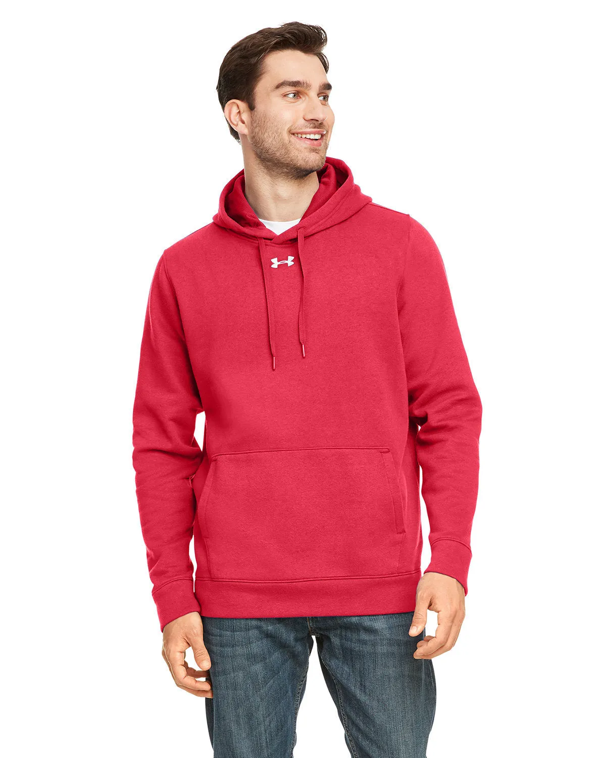 Under Armour Men's Branded Hustle Hoodies, Red