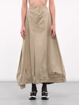 Upside Down Maxi Skirt (W24033UM4-BEIGE)